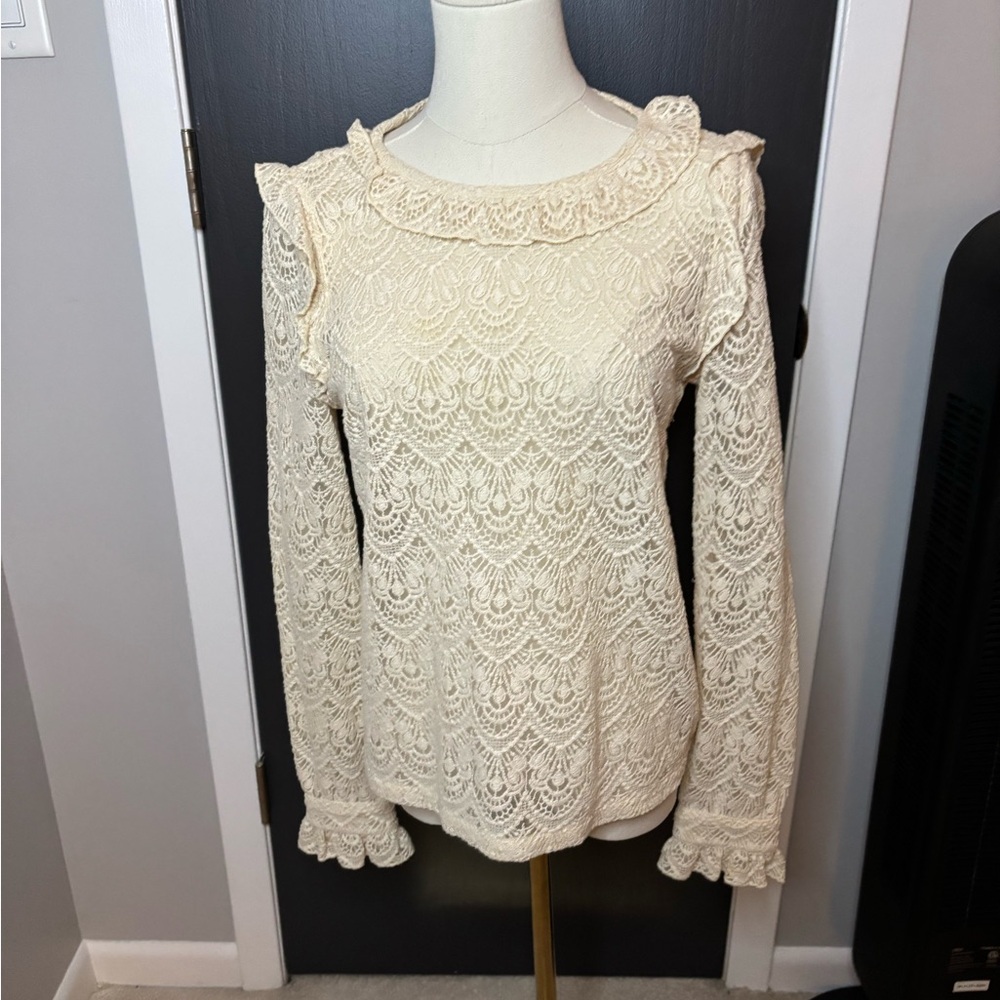 Cream blouse